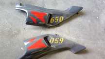 Peças material moto dominator honda 650