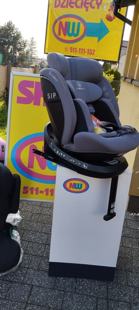 Nowy fotelik samochodowy ISOFIX obrotowy Coletto testy sklep NW