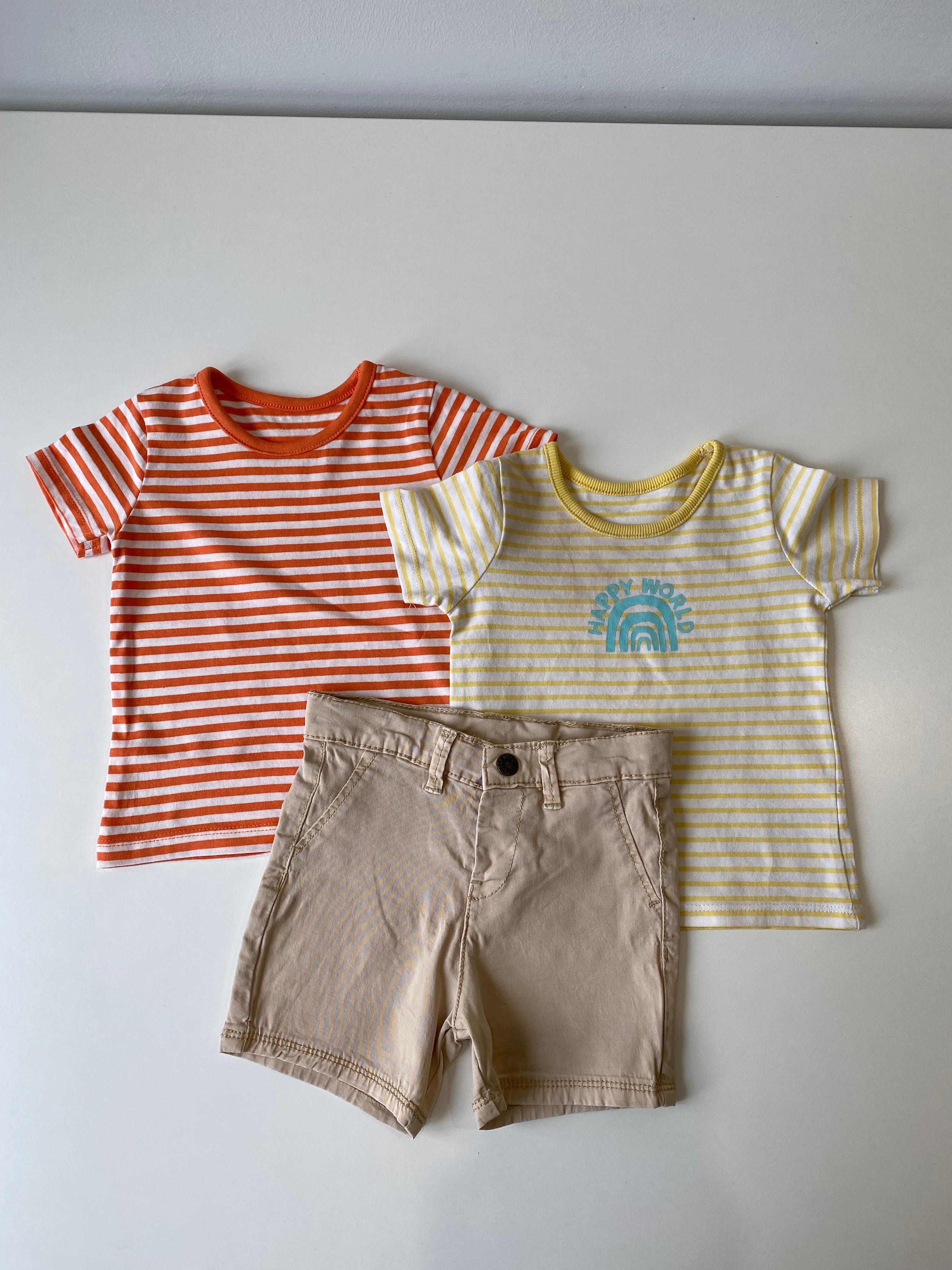 Шорти і дві футболки для хлопчика 6-9 місяців 74 см