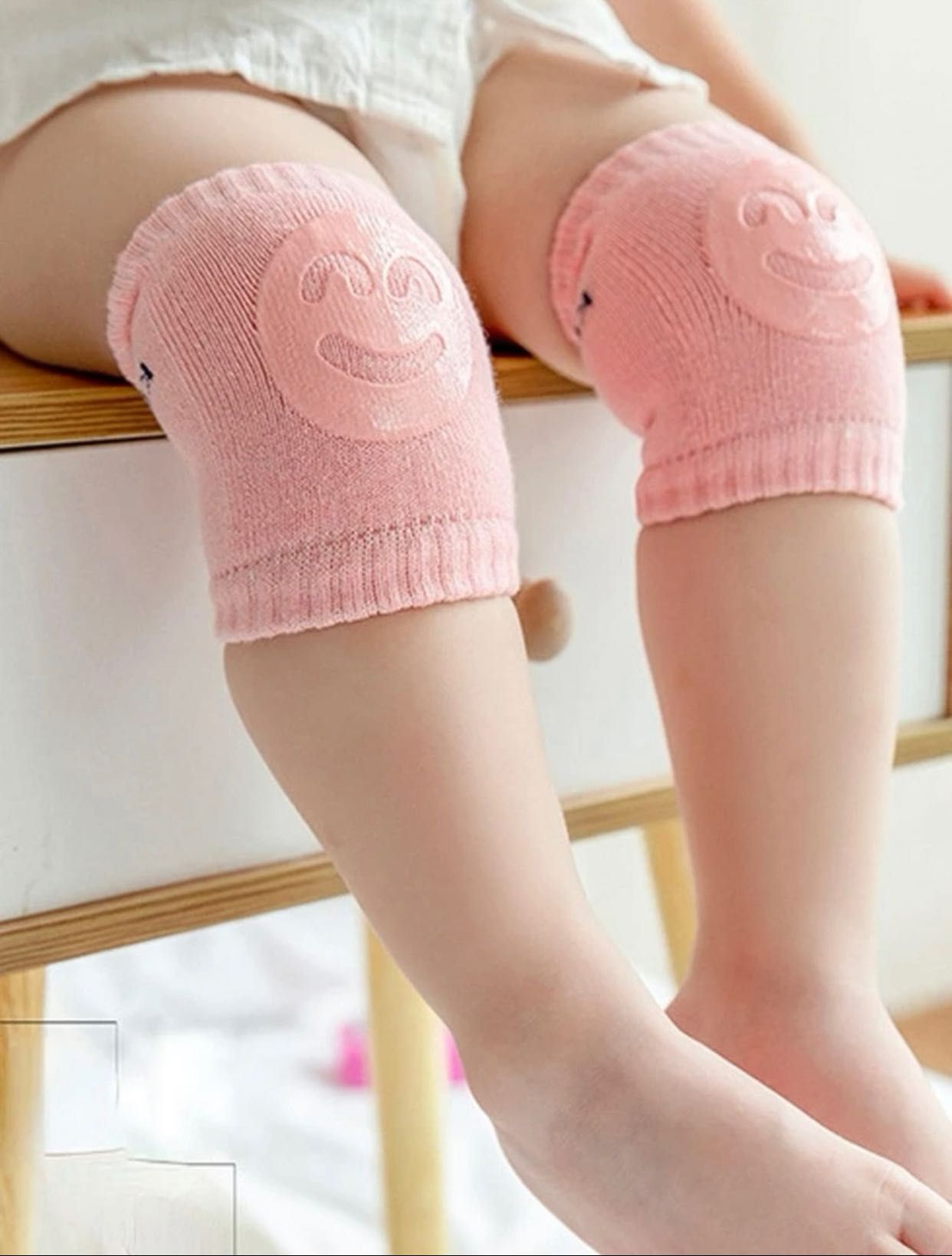 1 par de Joalheiras anti-derrapante e protetoras de joelhos para  bebé