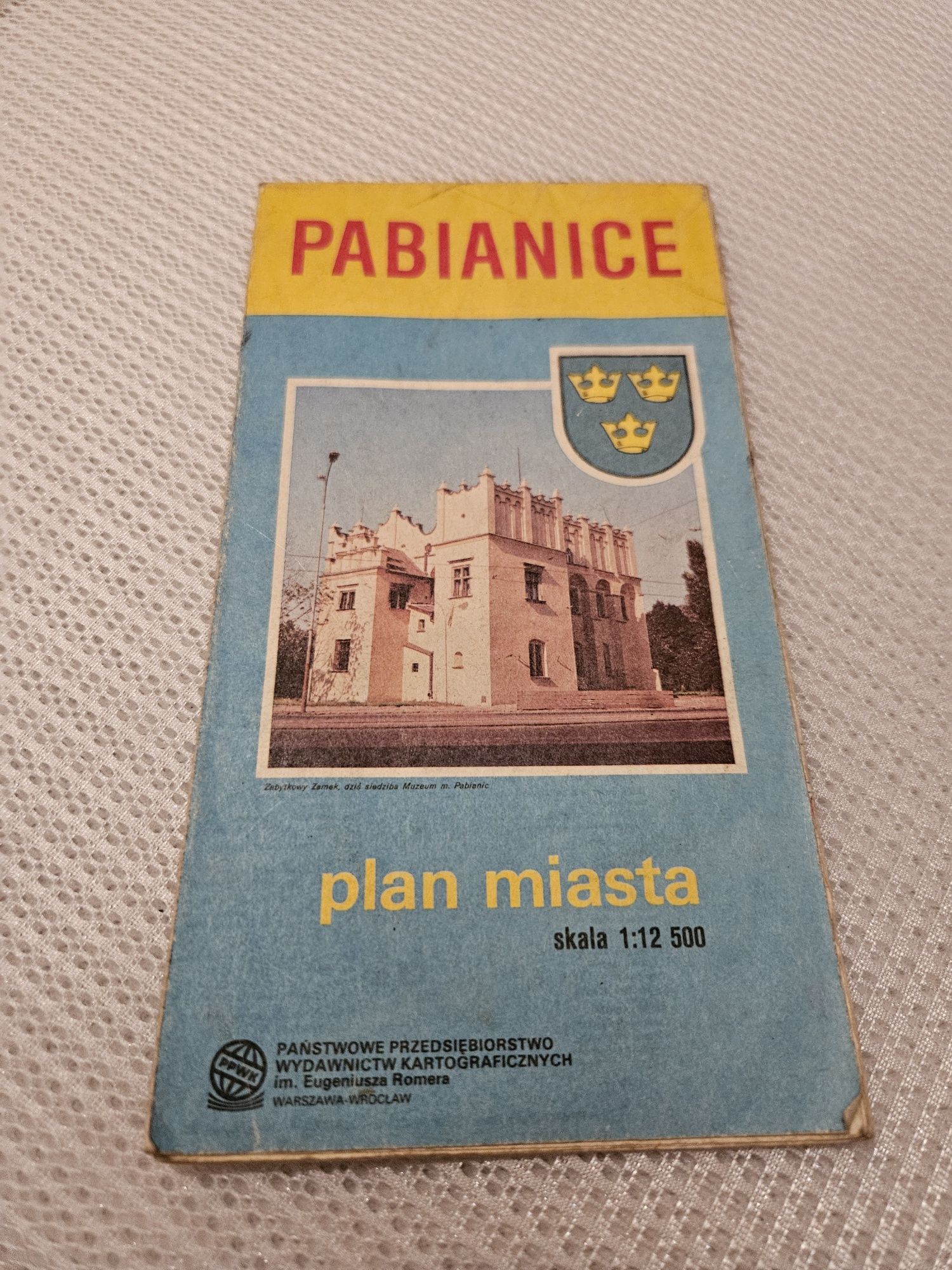 Pabianice plan miasta mapa prl