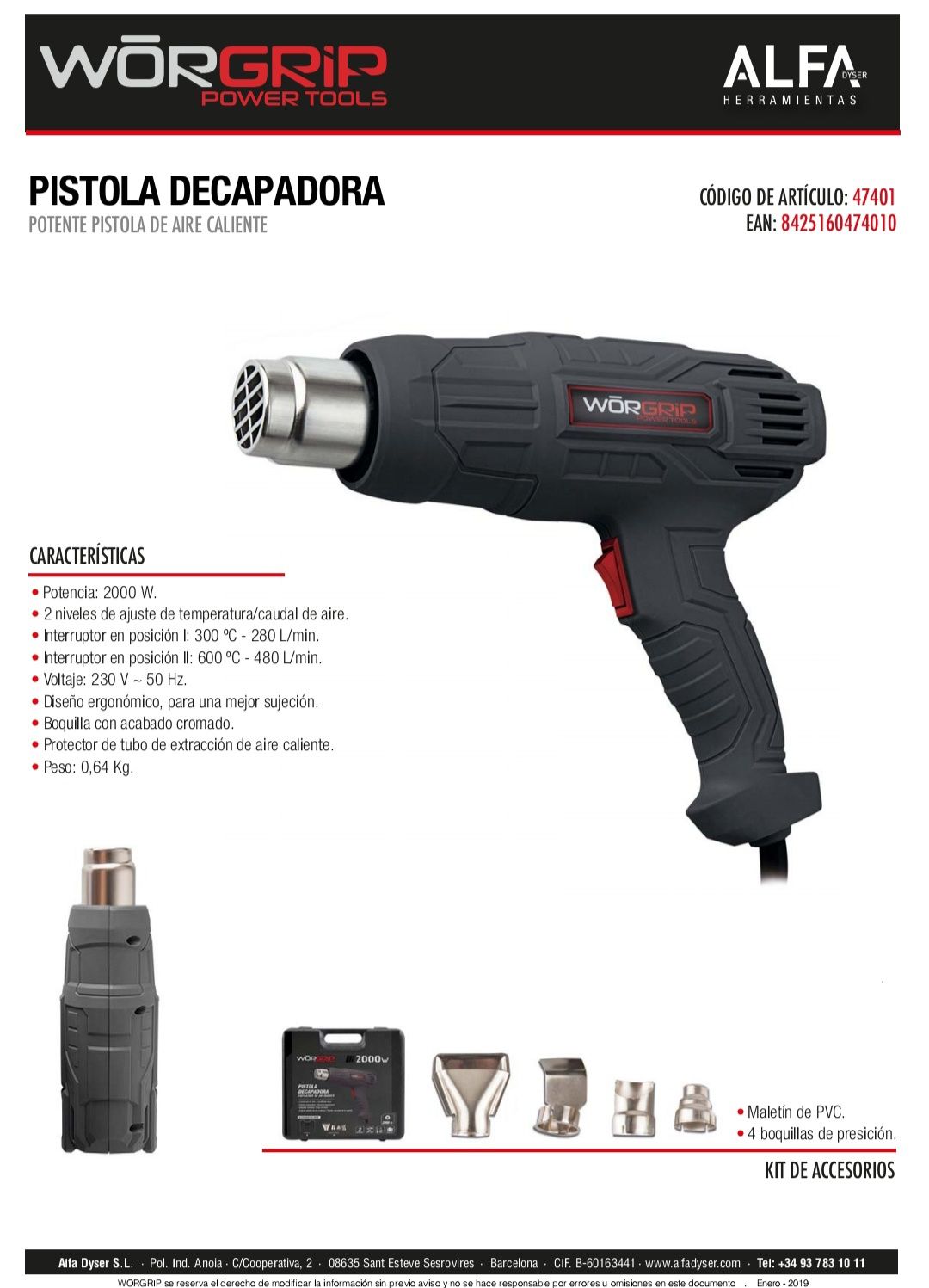 Máquina de Calor 2000W