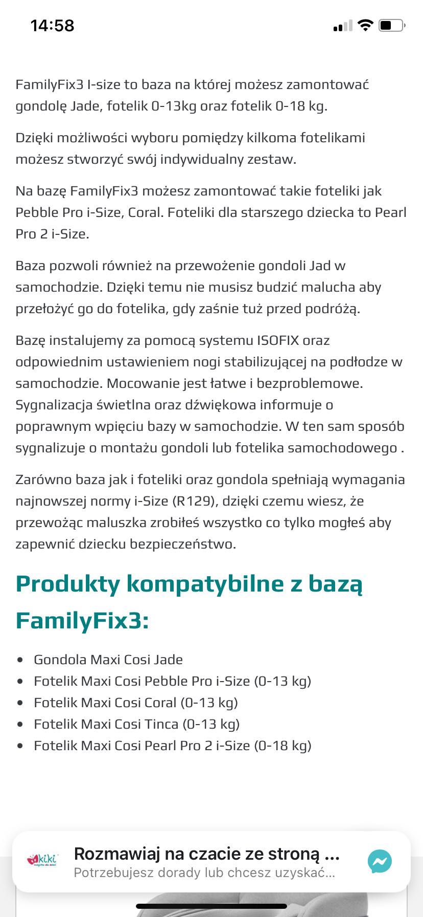 Baza pod fotelik Maxi Cosi FamilyFix