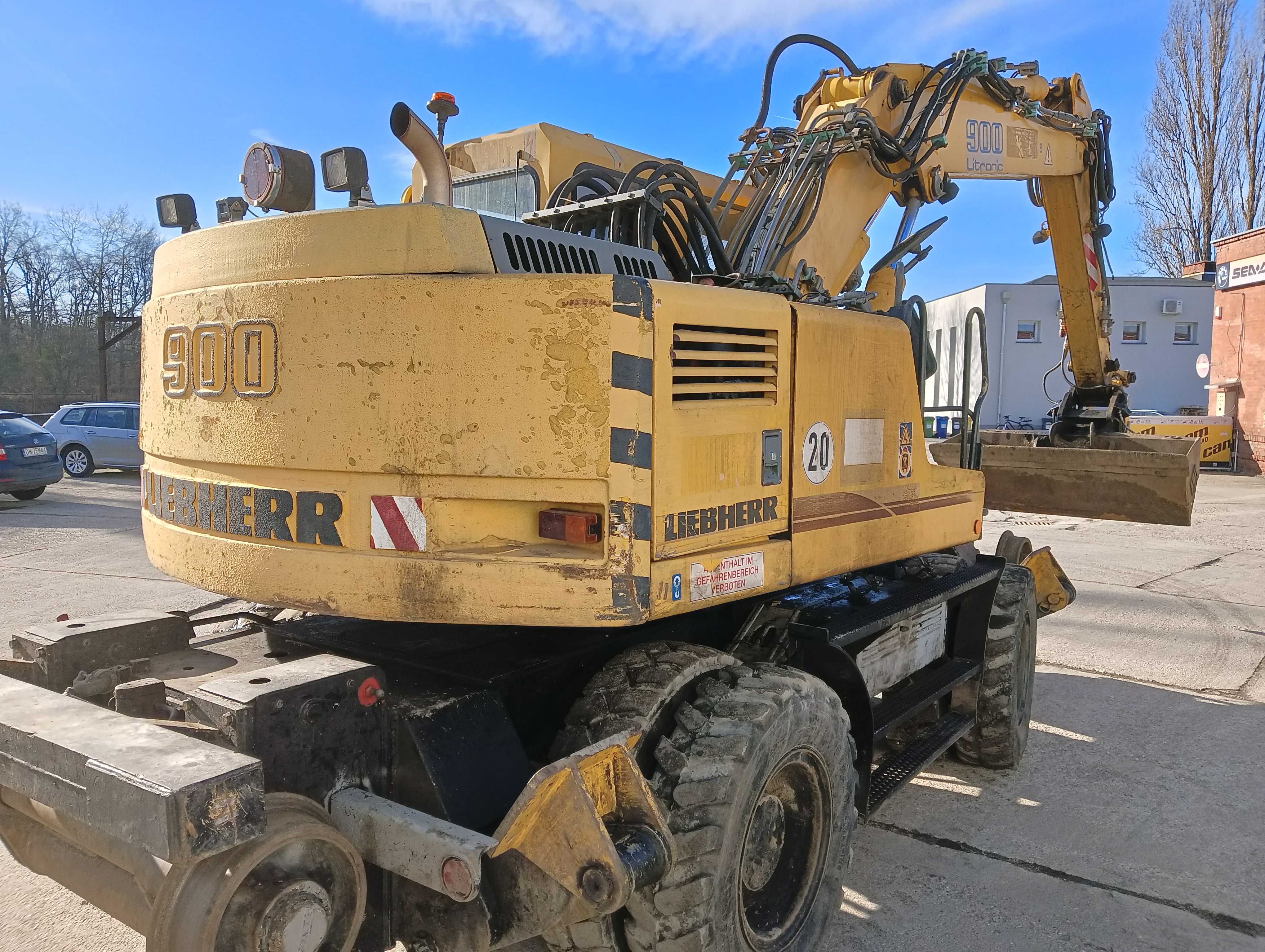 Koparka Liebherr A900ZW, dwudrogowa