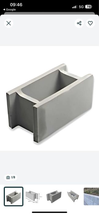 Pustak szalunkowy 24x24x50cm