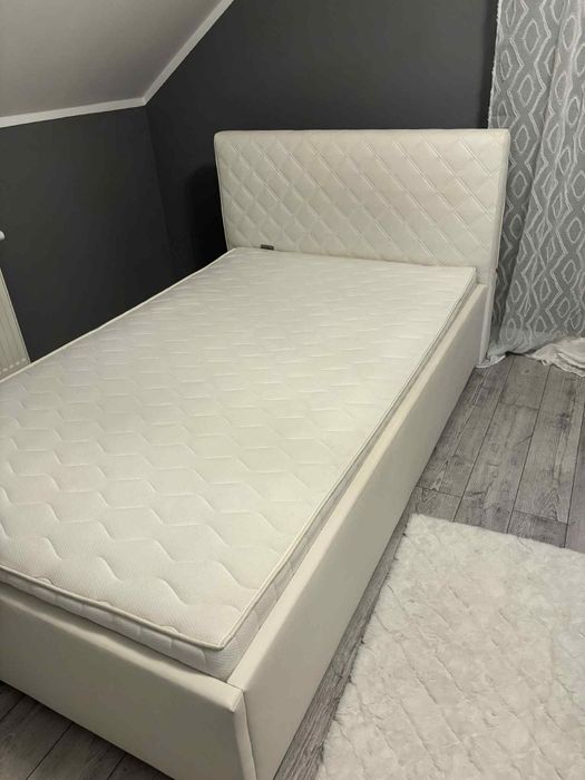 Łóżko tapicerowane 120x200 z materacem