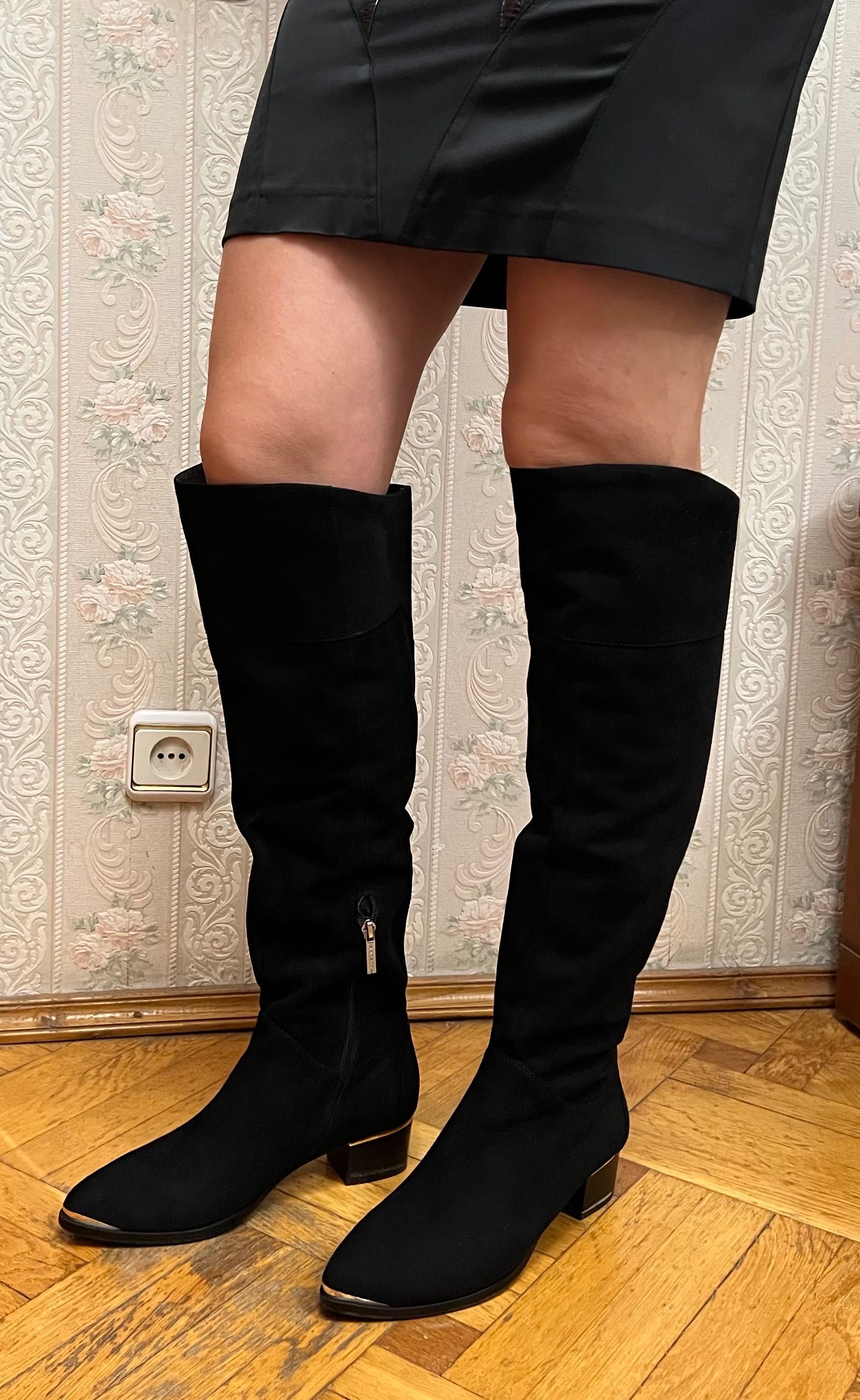 Чоботи сапоги Bonetti замшеві