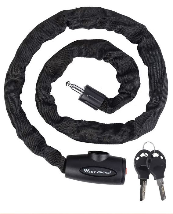 Zapięcie blokada rowerowa łańcuch  84 cm zabezpieczenie przed
