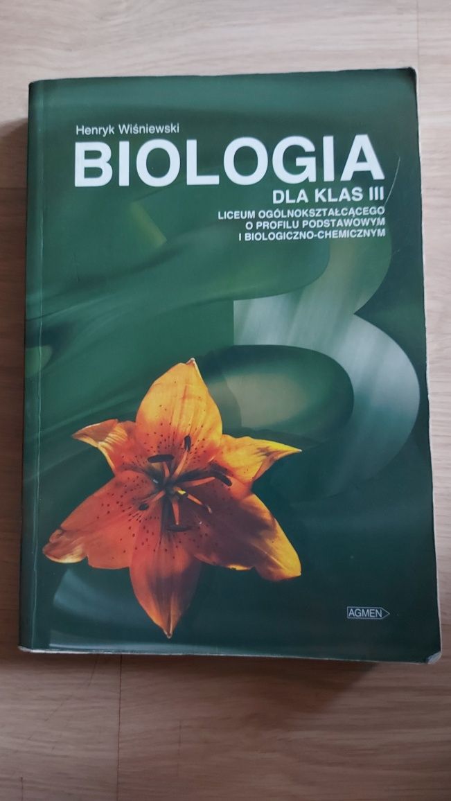 Książka, Podręcznik Biologia dla klas III, Wyd. Agment