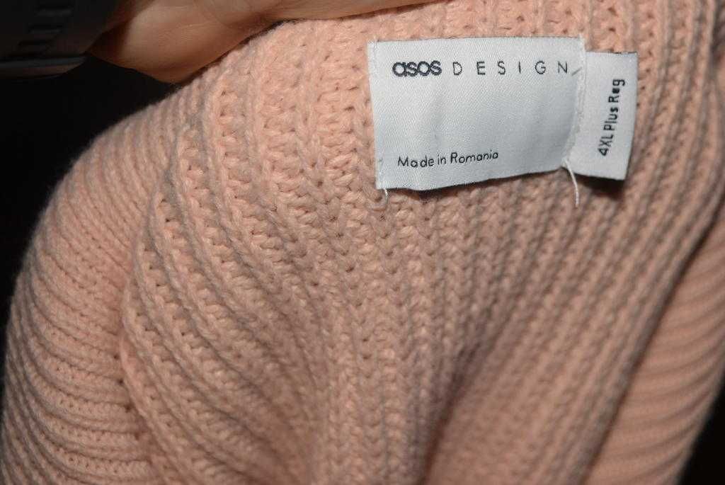 Gruby rozpinany sweter Asos design 4XL