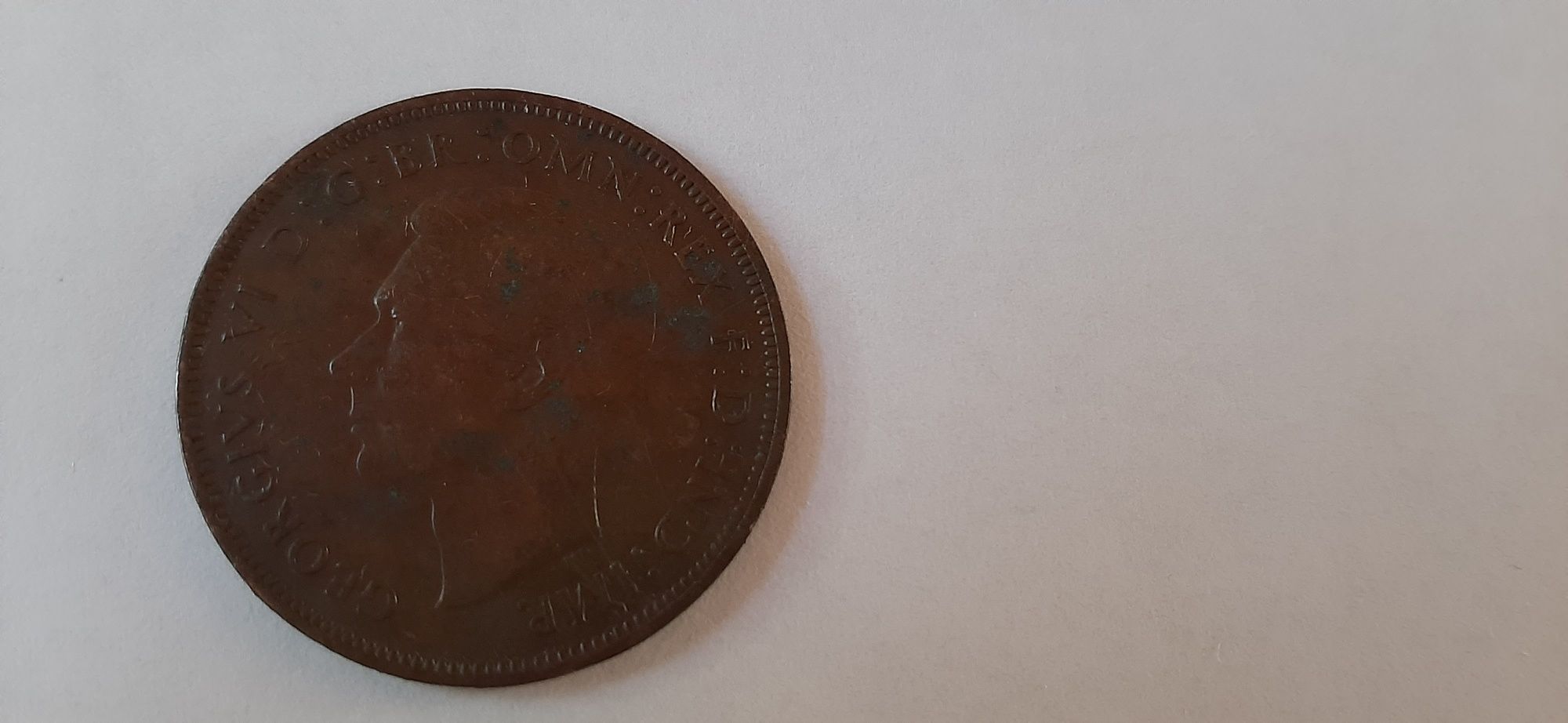 Moneta one penny 1939