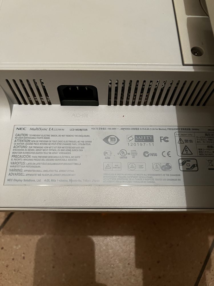 Monitor NEC EA223WM biały 22”