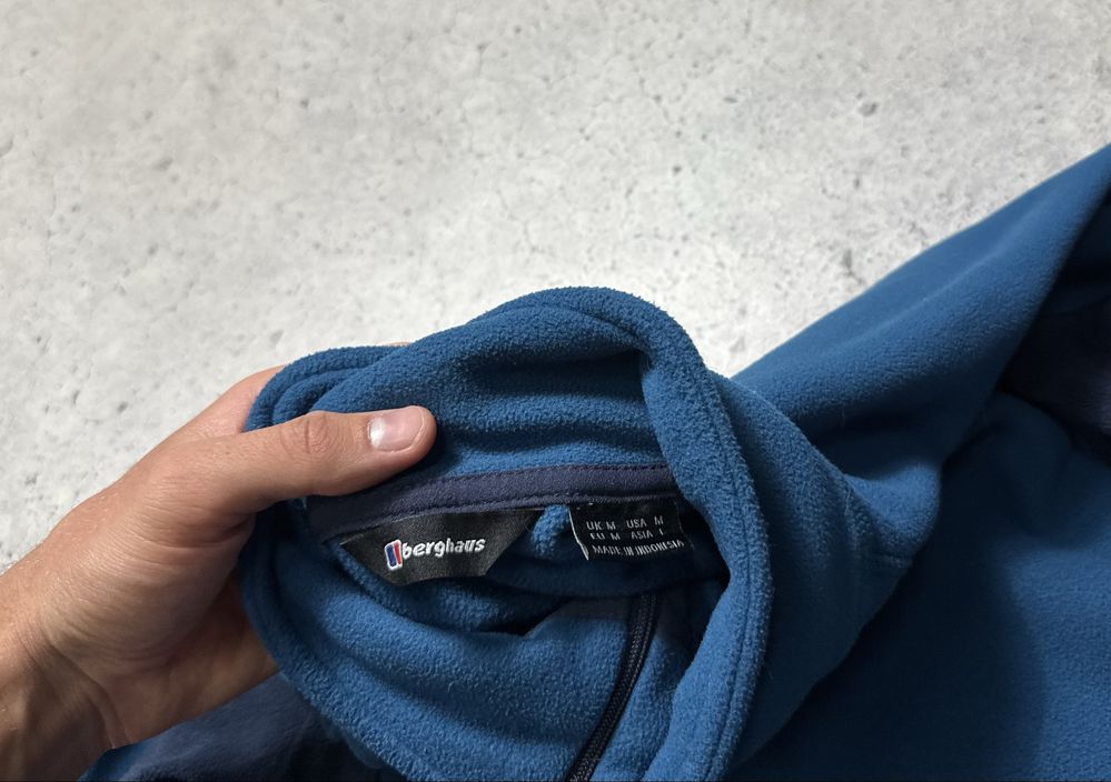 Мужская Флисовая Кофта Berghaus 1/4 Зип Оригинал Идеал M