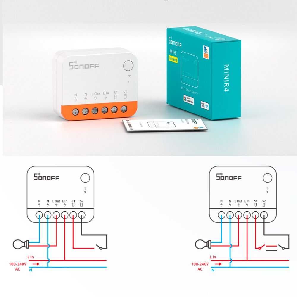 Одноканальне WiFi реле Sonoff MINI R4