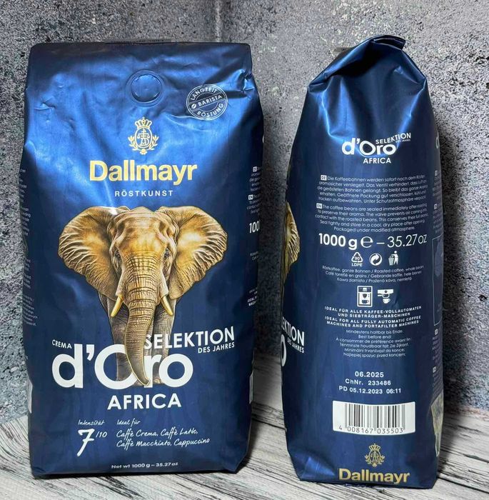 Кава в зернах Dallmayr Selektion d`Oro Africa 1кг