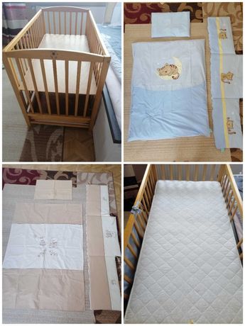 Łóżeczko ochraniacz do łóżeczka pościel niemowlęca materac 60 120