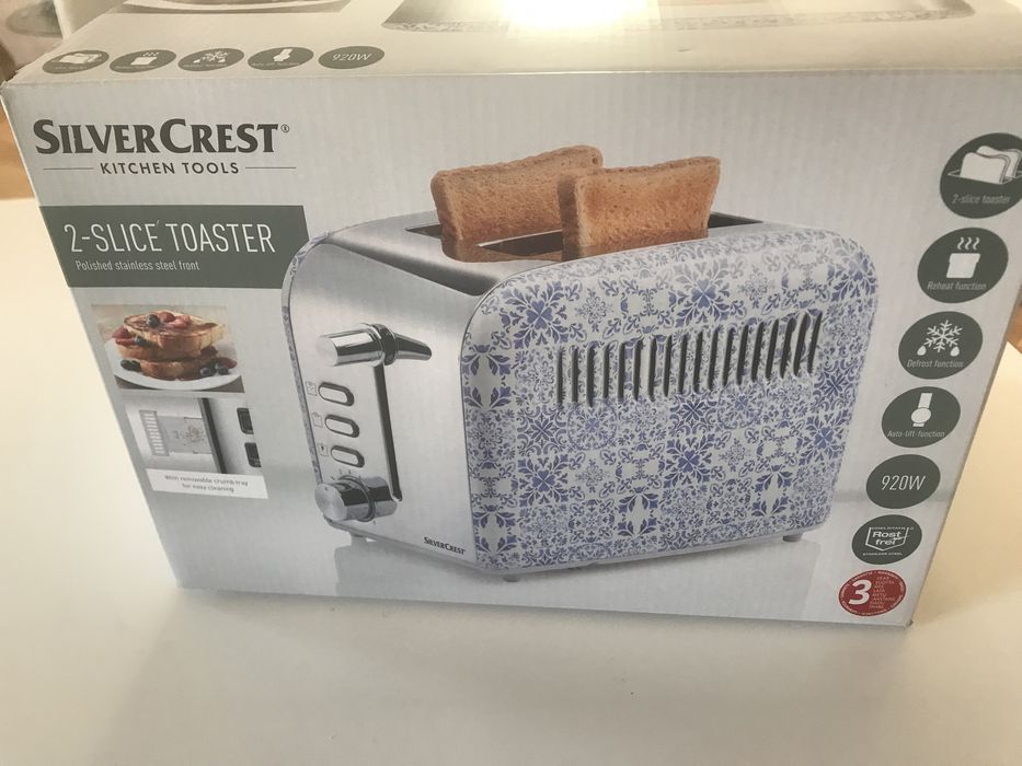 SilverCrest piekny toster wzorek niebieski