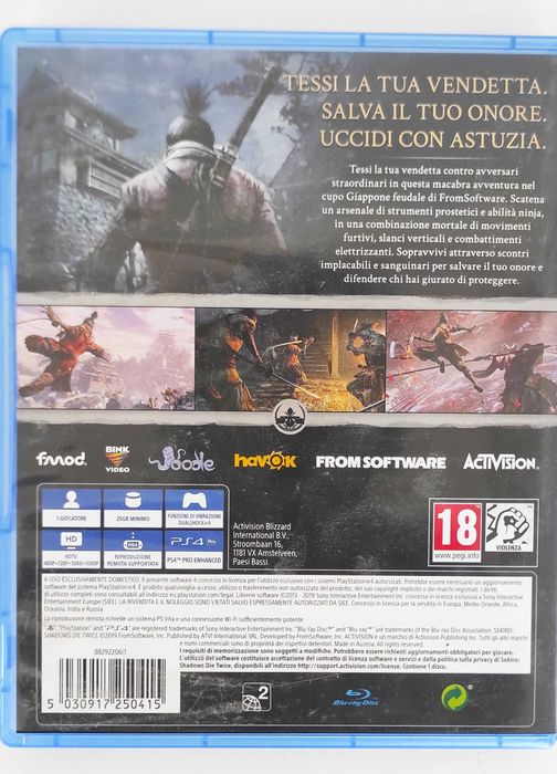 Sekiro Shadows Die Twice - PS4 -Jogo