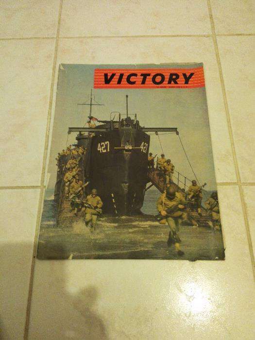 Victory 7 Revistas - 2ª guerra mundial , originais de 1944, PORTUGUÊS.