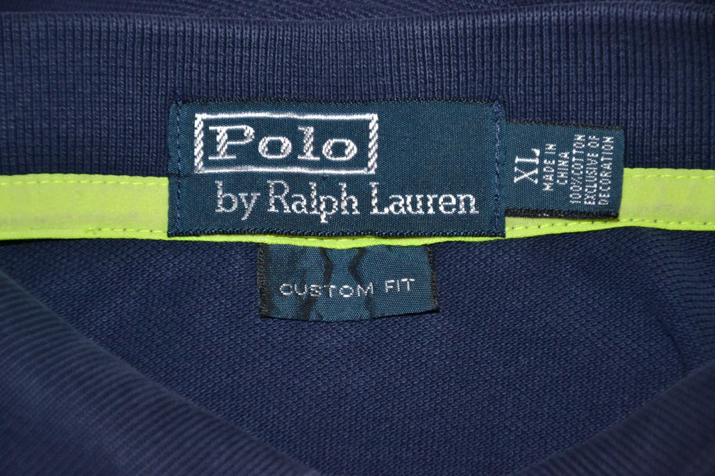 POLO RALPH LAUREN Koszulka Polo Męska XL Custom Fit Oryginalna