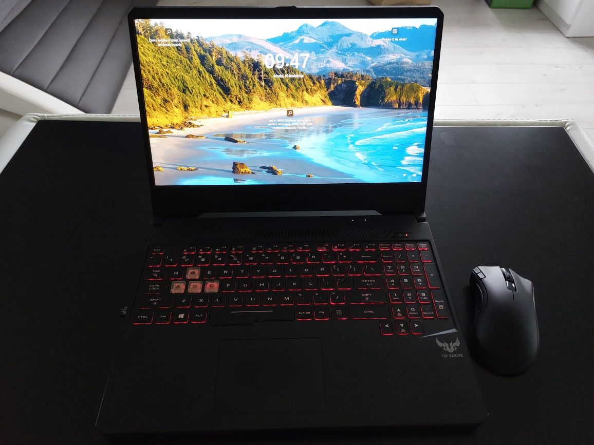 Asus TUF FX505DT,  komputer do gier, gtx1650,amd ryzen 5, 8gb RAM, SSD