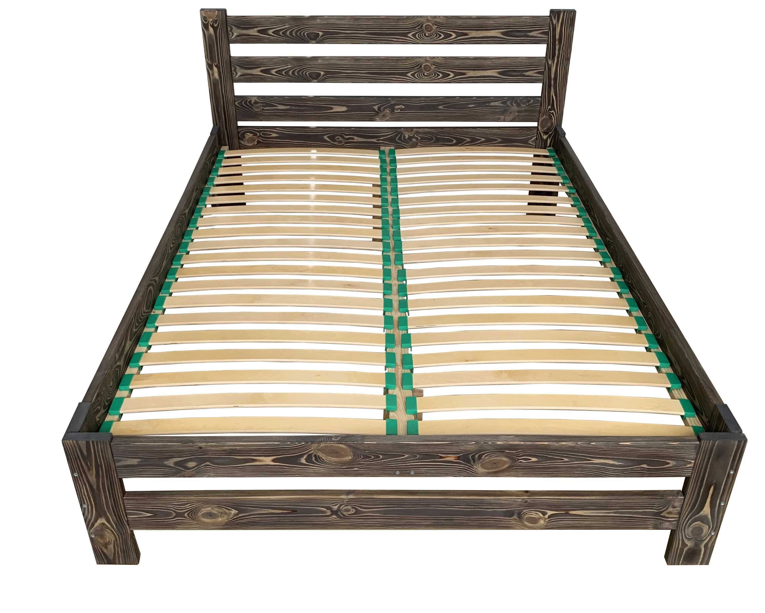 Łóżko 140x200 drewniane LISTWY GIĘTE 40 szt Zagłowie 85 cm KOLORY