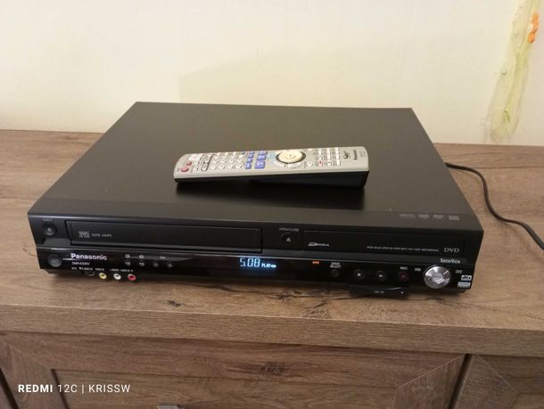 Nagrywarka DVD VHS combo Panasonic DMR-ES35V z pilotem
