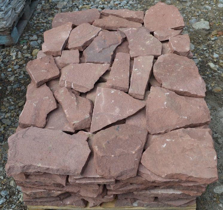 KAMIEŃ NATURALNY Kamien Elewacyjny Piaskowiec Czerwony Kamień Cięty