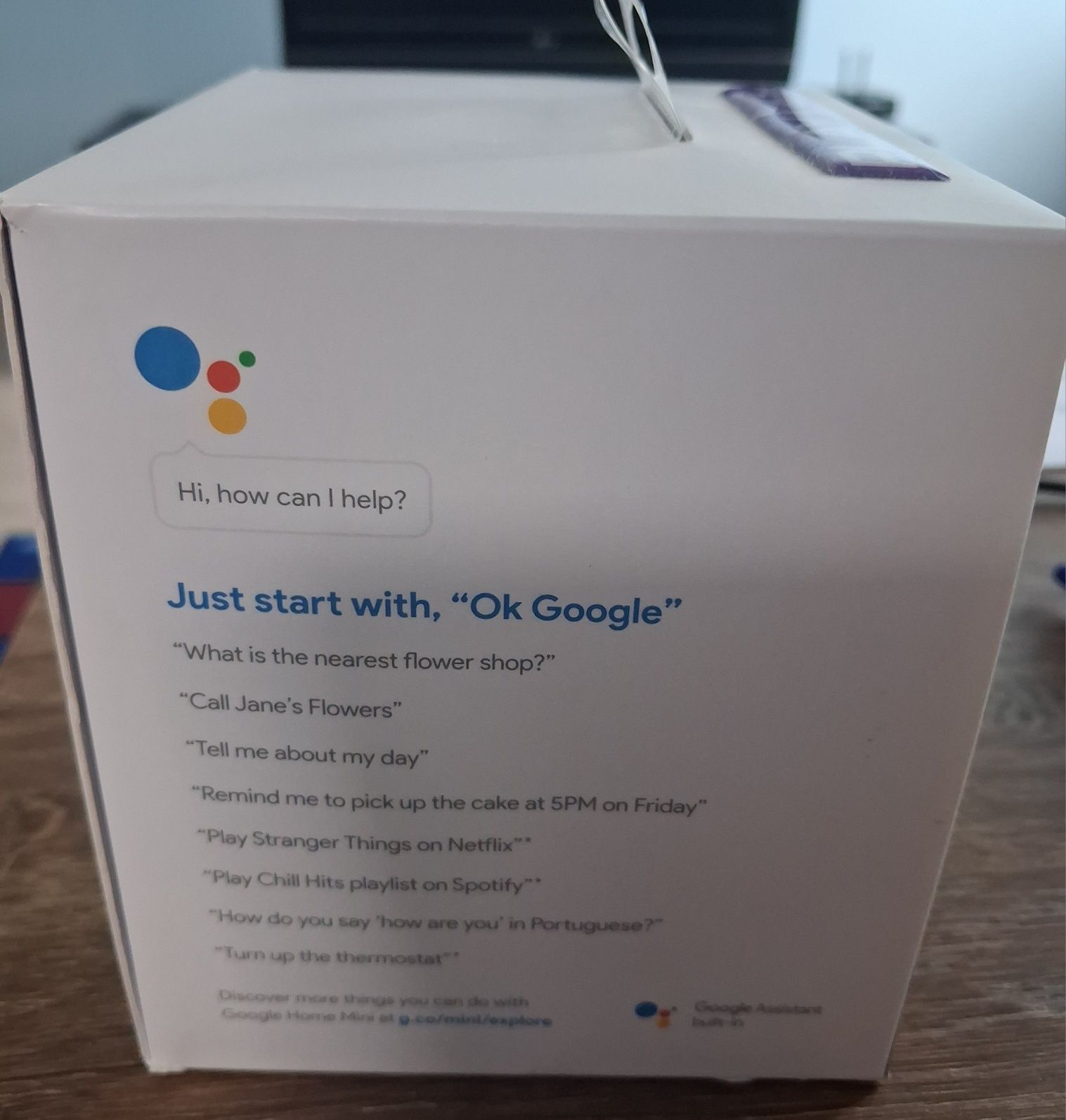 Głośnik inteligentny Google Home Mini sterowany głosem