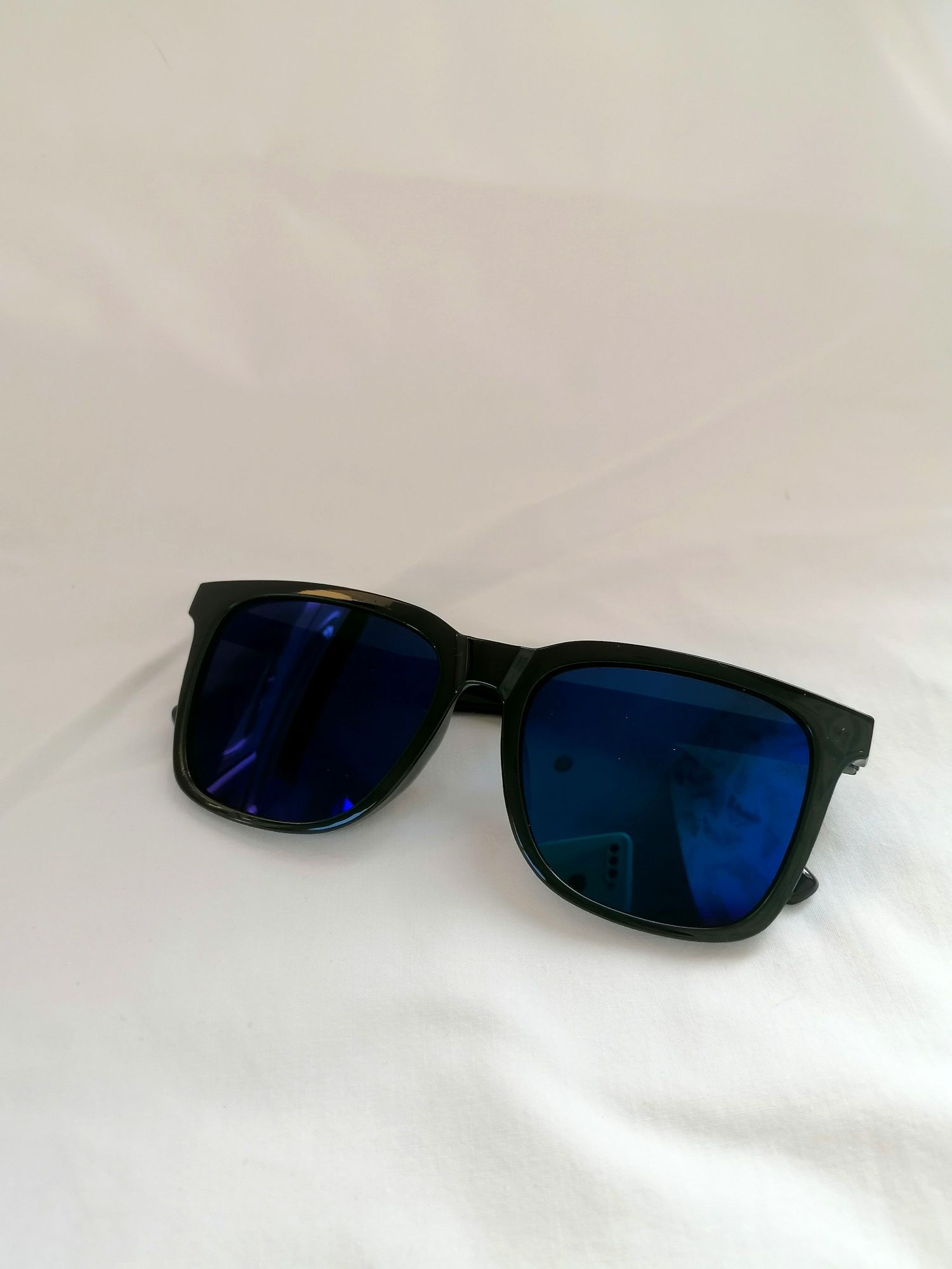 Óculos de Sol Retangulares de Lentes Azuis