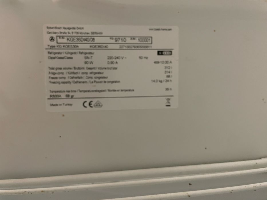 BOSCH KGE36DI40 frigorifico para PEÇAS