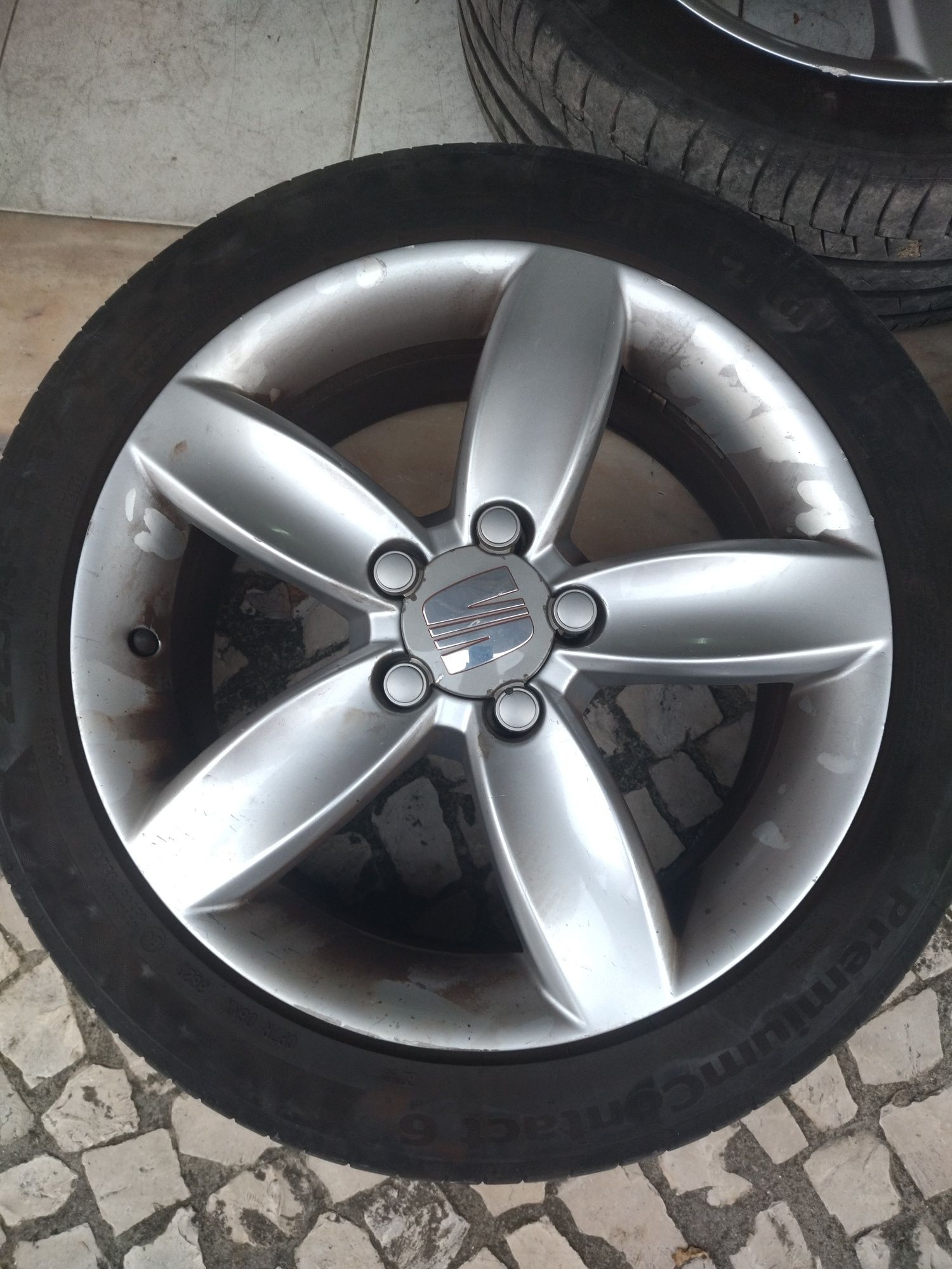 Jantes Seat Leon medida 17" furação 5x112 FR Cupra