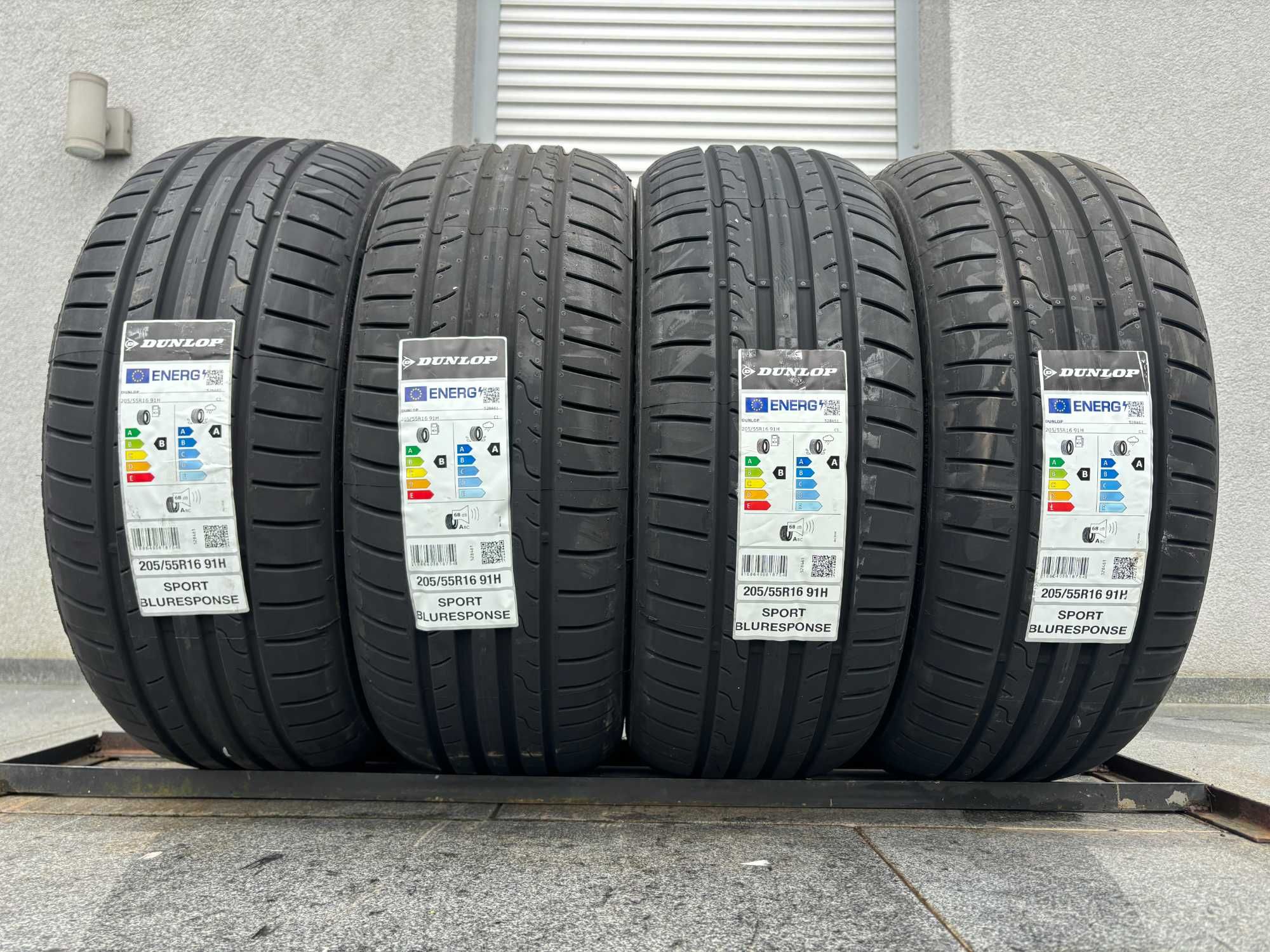 Letnie 205/55R16 Dunlop SportBlu B,A,68db prosto z fabryki gwarancja