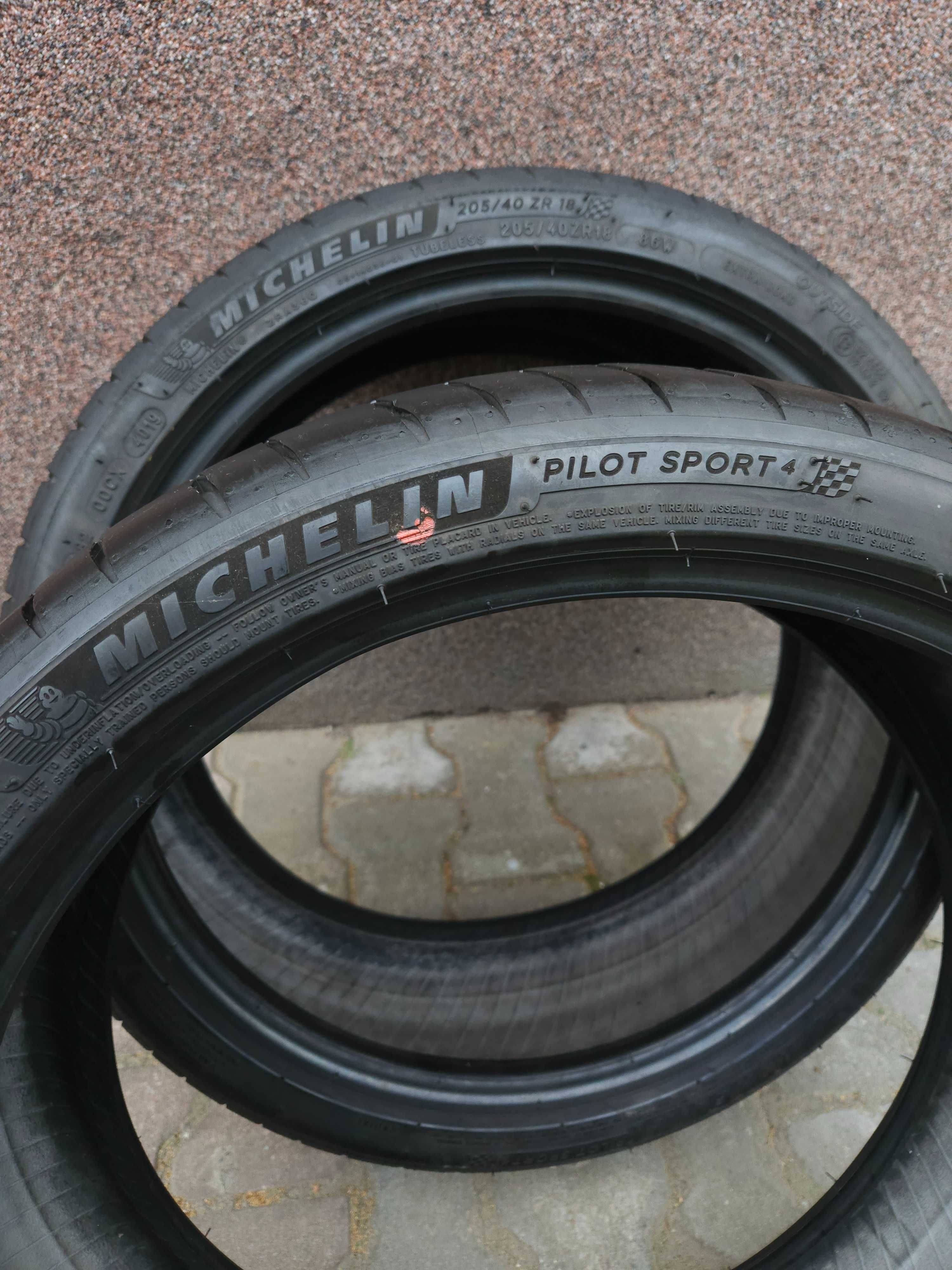 205/40R18 michelin pilot sport 4