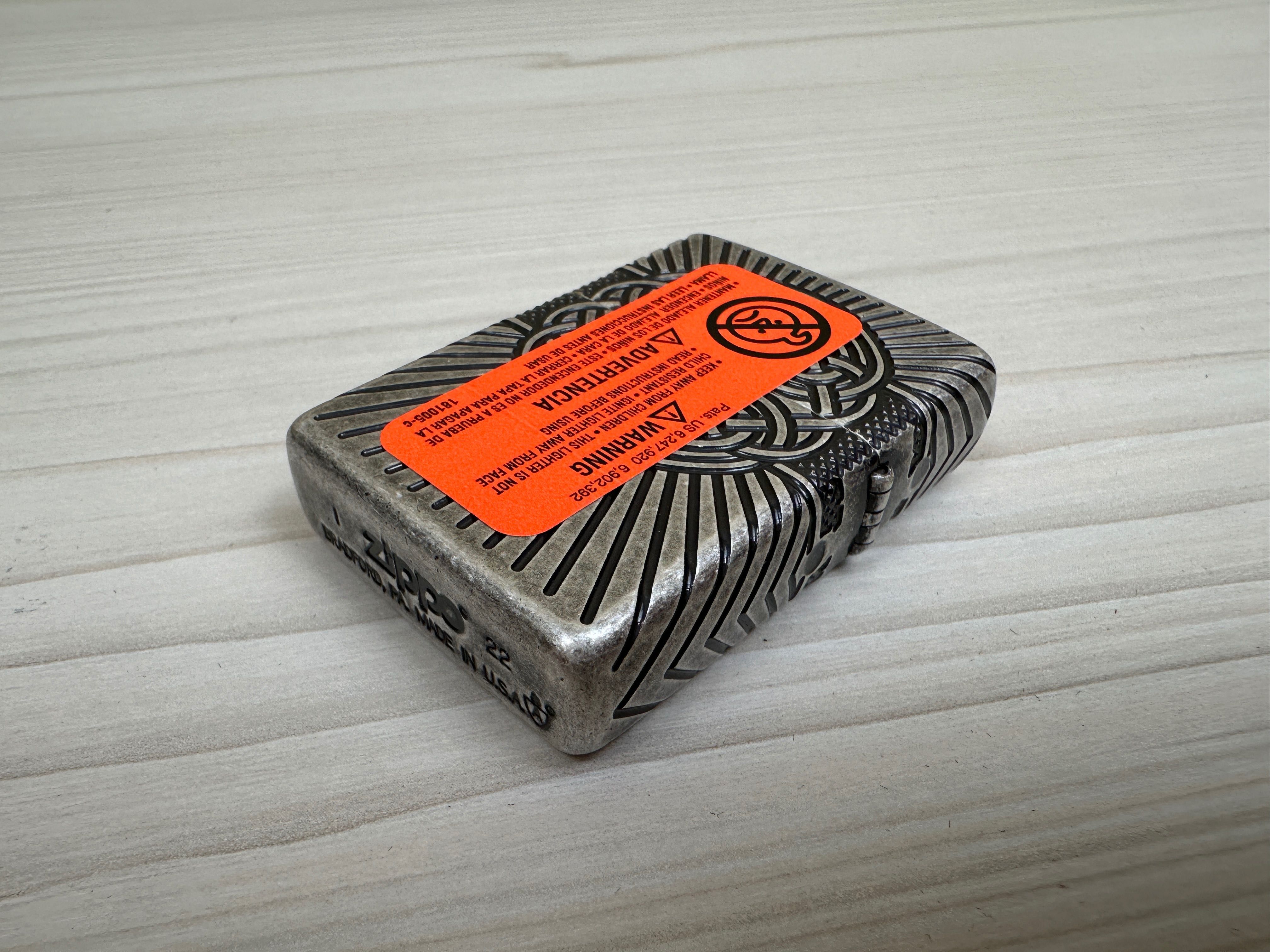 Зажигалка Zippo 29667 Armor Multicut Celtic Cross & Knot Antique Silv