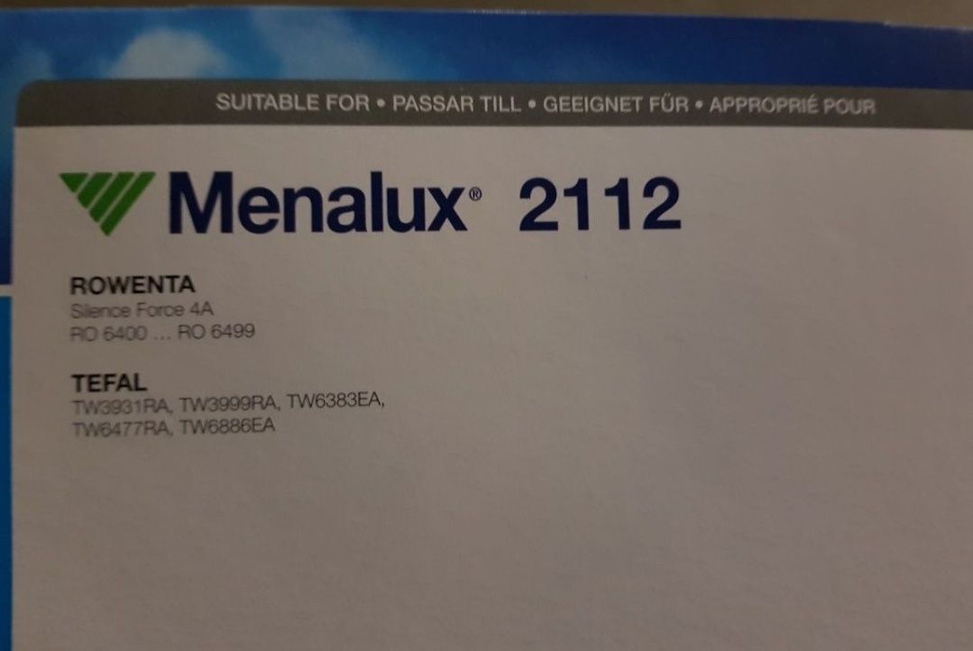 Worki do odkurzacza Tefal, Rowents Menalux 2112