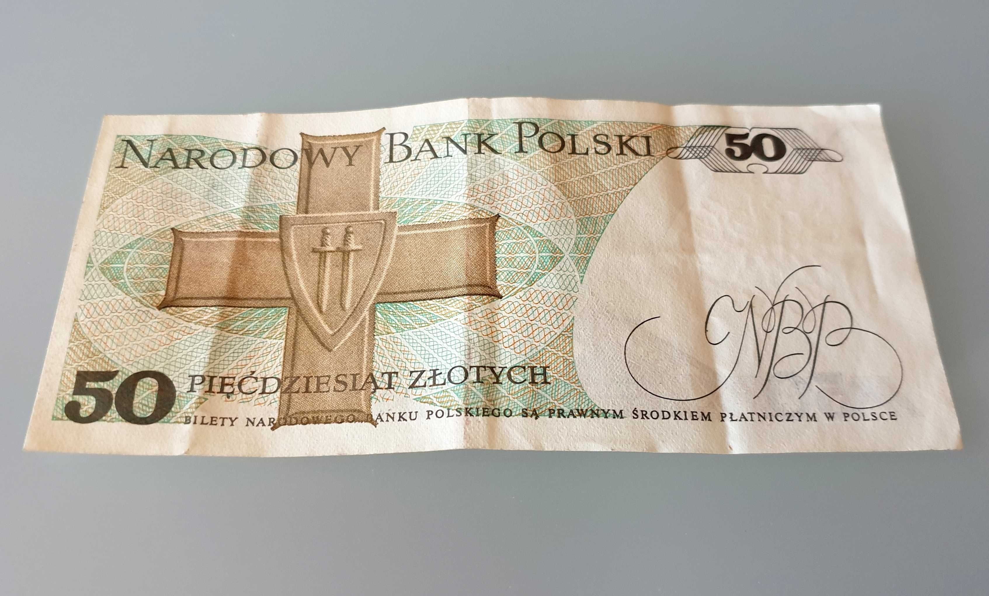 Banknot PRL 50 złotych / Świerczewski - 1988 rok (seria HZ)