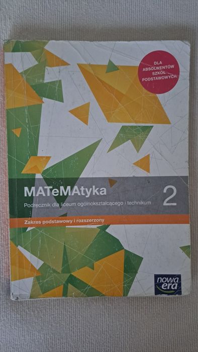 Podręcznik "MATeMAtyka 2" zakres rozszerzony i podstawowy