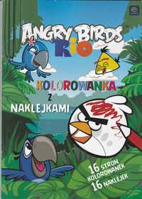 Angry Birds Rio kolorowanka + naklejki