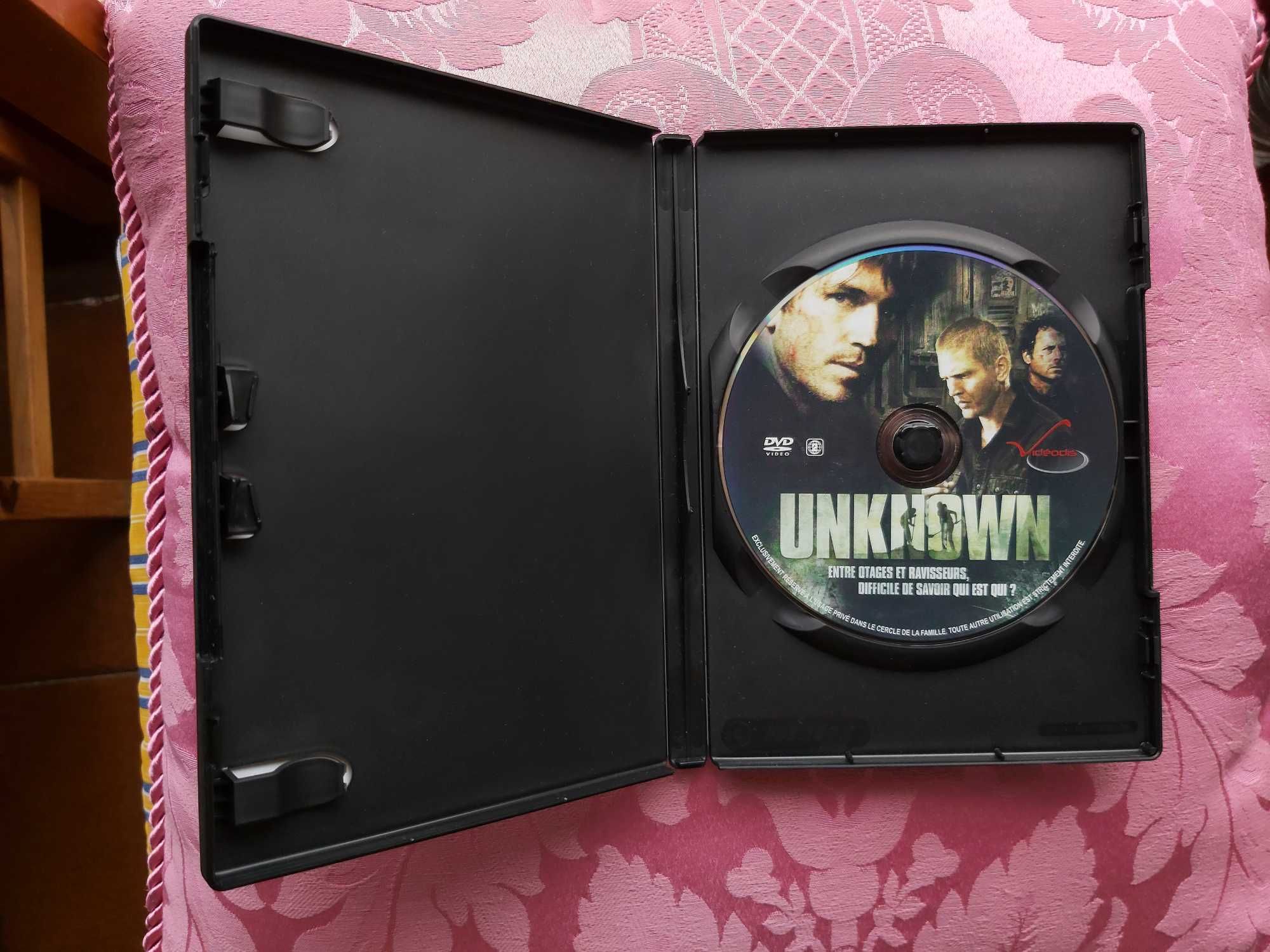 DVD policial - UNKNOWN / Estranhos - com Jim Caviezel e Joe Pantoliano