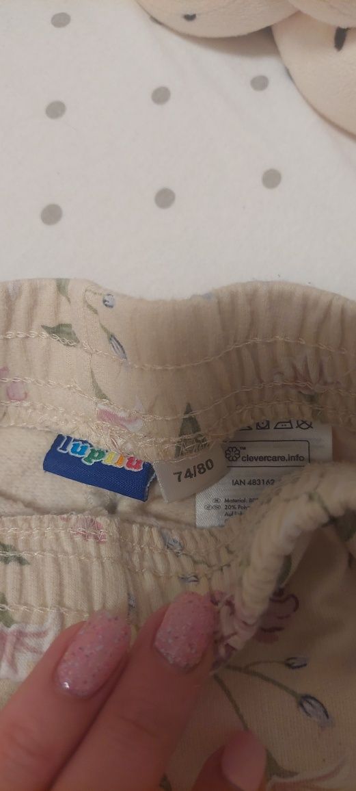 Spodnie dresowe niemowlęce 74/80