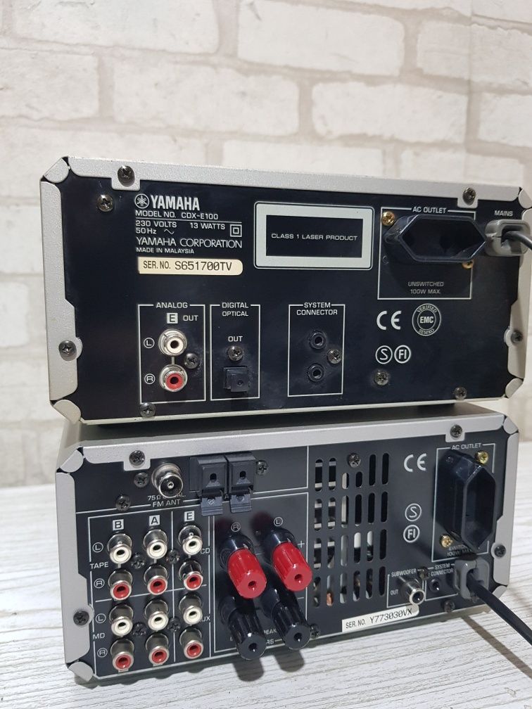 FM/AM Стерео ресивер/підсилювач/CD  Yamaha RX-E100/CDX E 100, 2*60