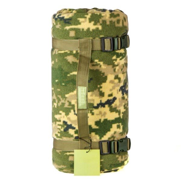 Тактичний флісовий плед 150х200см – ковдра для військових із чохлом