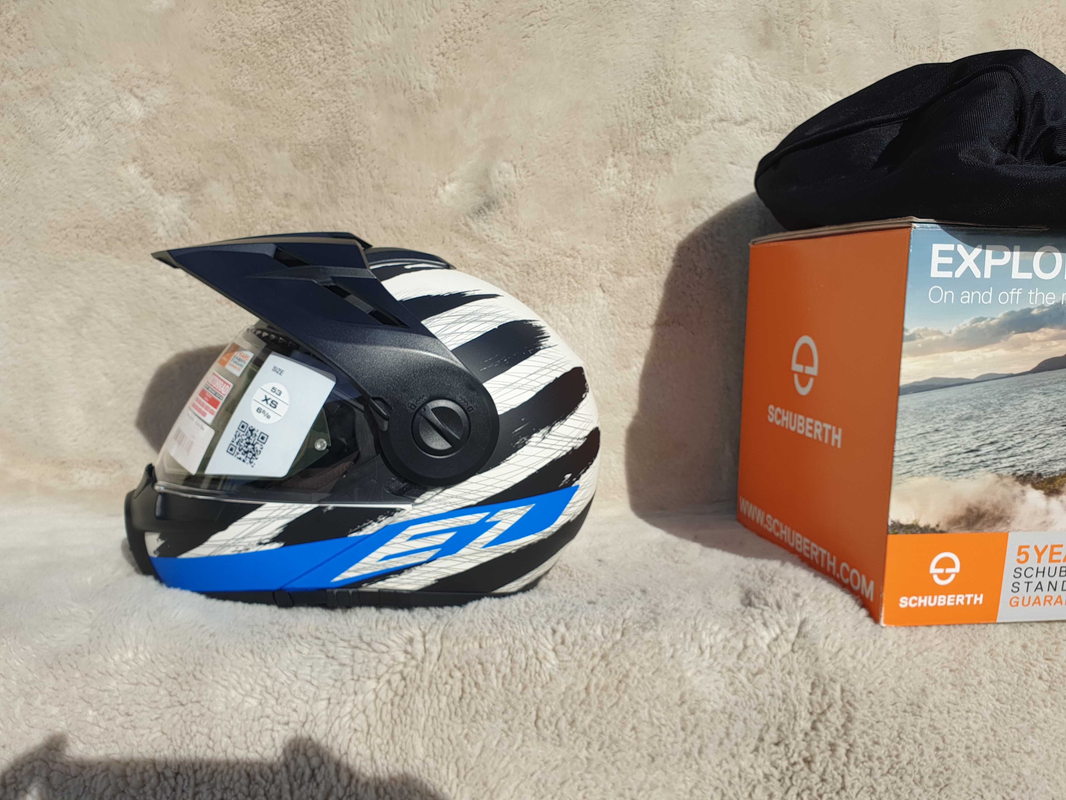 Schuberth E1 XS szczękowy kask motocyklowy z blendą