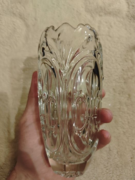 Wazon Rudolf Schrötter Sklo Union PRL Retro Vintage Antyk Staroć