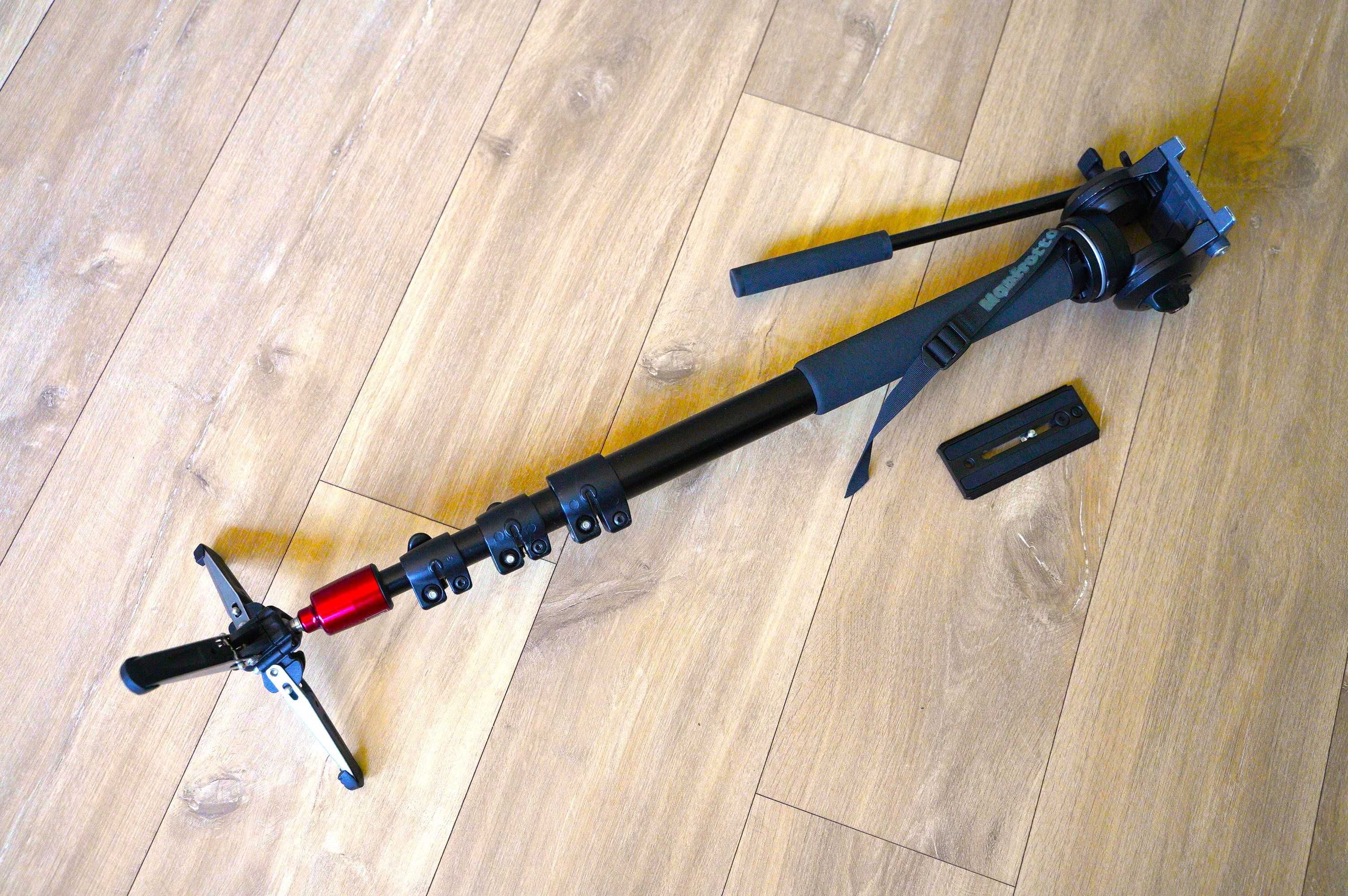 Monopod Manfrotto MVM500A z głowicą video