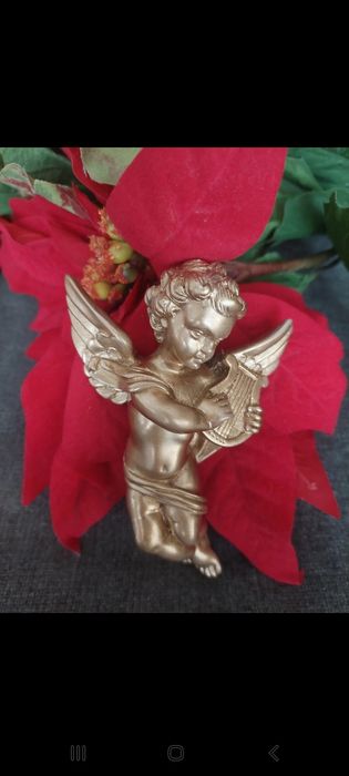 Anjo dourado para pendurar