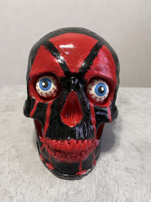 Halloween Хелловін декоративний череп з гіпсу