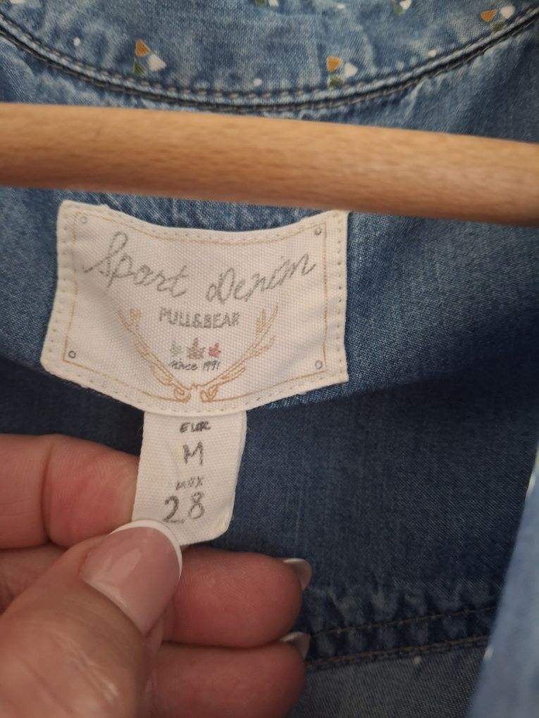 Klasyczna koszula dżinsowa damska Pull&bear M L
