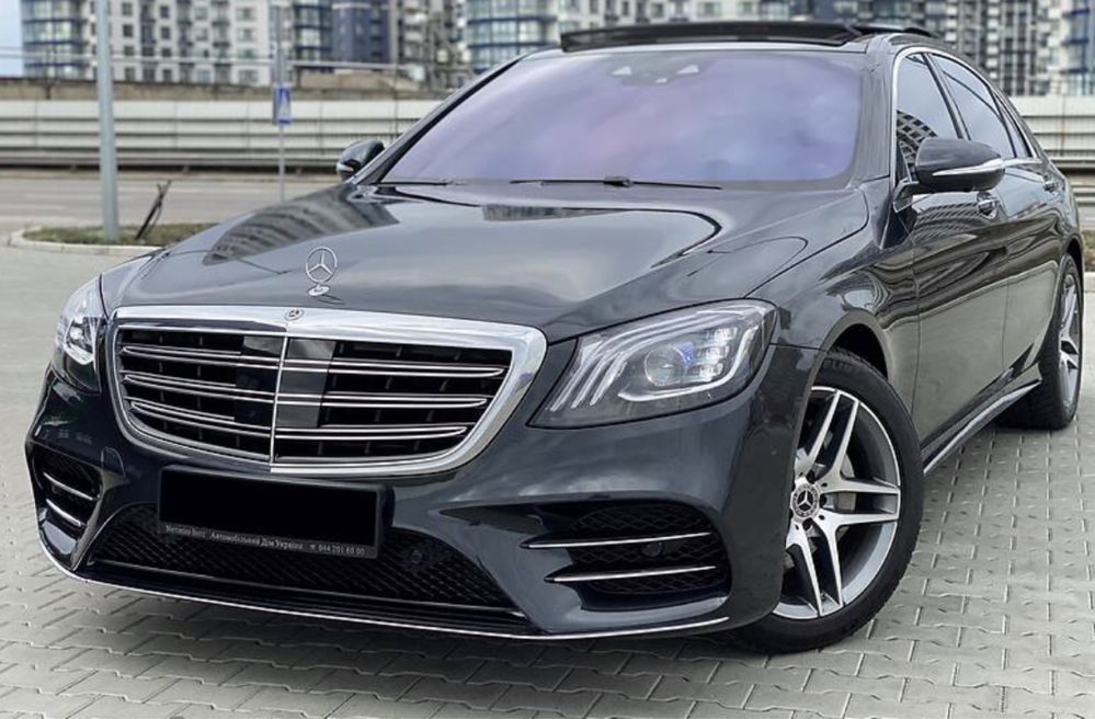 Бампер передний AMG Line Mercedes S-Class W222 рестайл S560 S500 S580